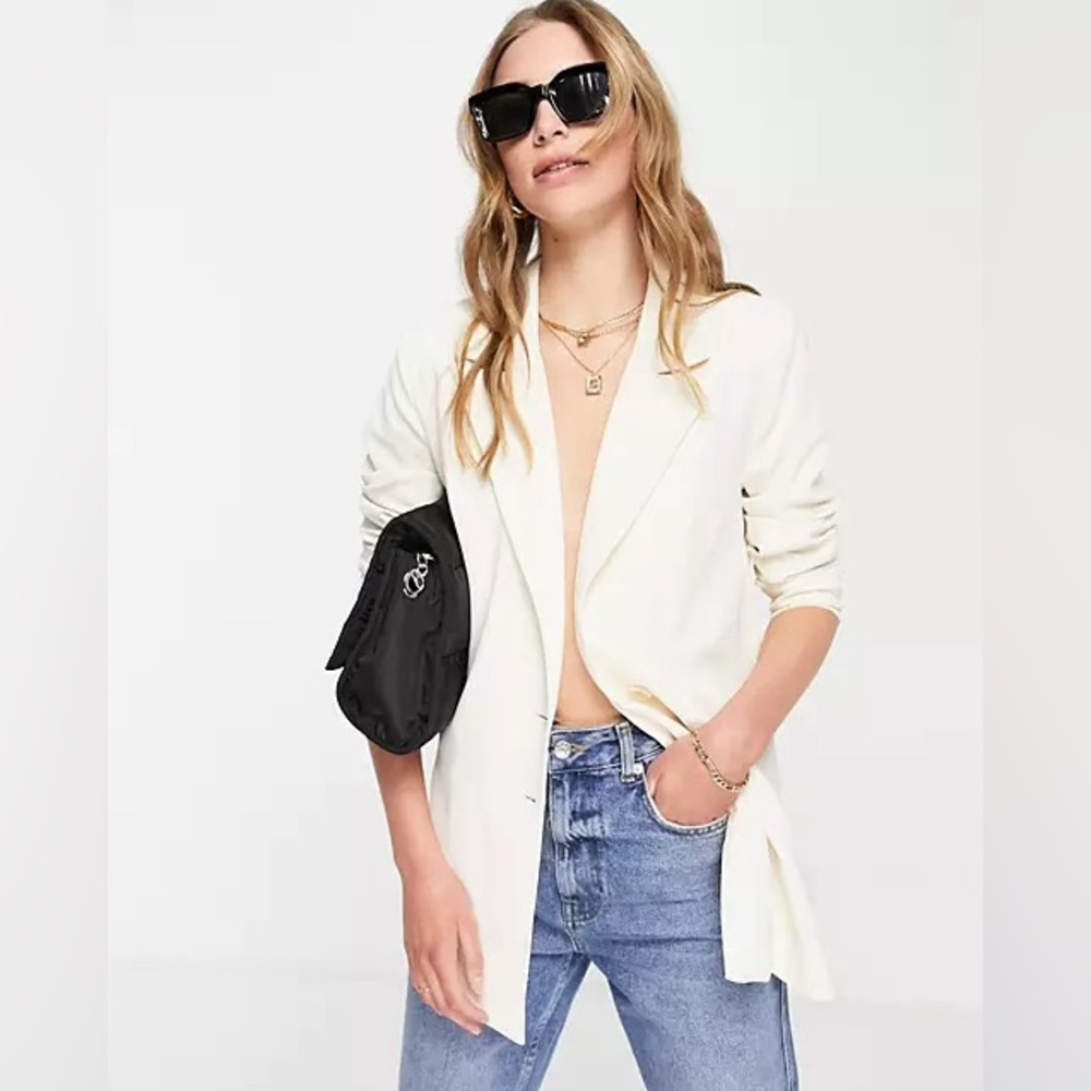 NWT ASOS Urban Threads Oversized Blazer in White Small